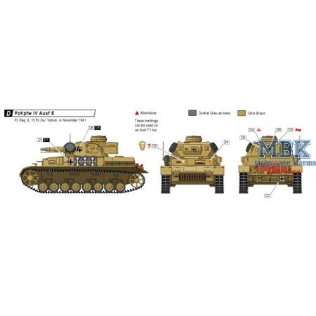 PzKpfw IV Ausf D, D/E, E. - North Africa Campaign