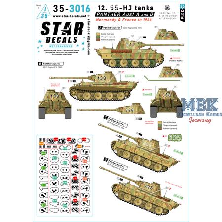 Panther Ausf A and D - 12. SS PD tanks