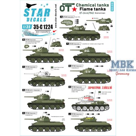 Red Army OT-34 Flame tanks