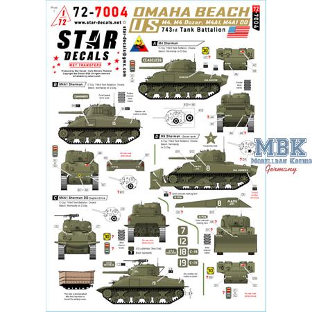 US 743rd Tank Battalion - Omaha-Beach