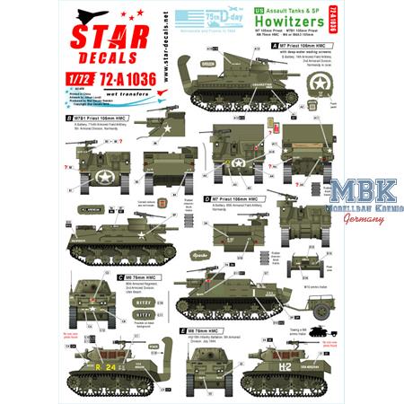 US Assault Tanks & S.P. Howitzers - D-Day-Special