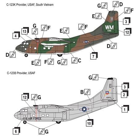 C-123 B/K "Provider" military transporter