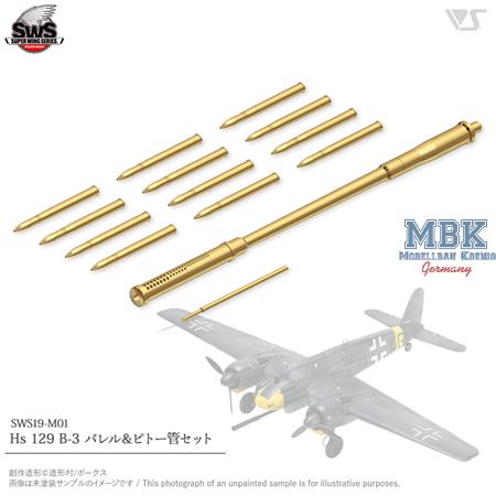 Hs 129 B-3 Barrel & Pitot Tube Set