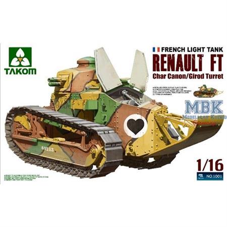 Renault FT-17 Char Canon (Girod turret) 1:16