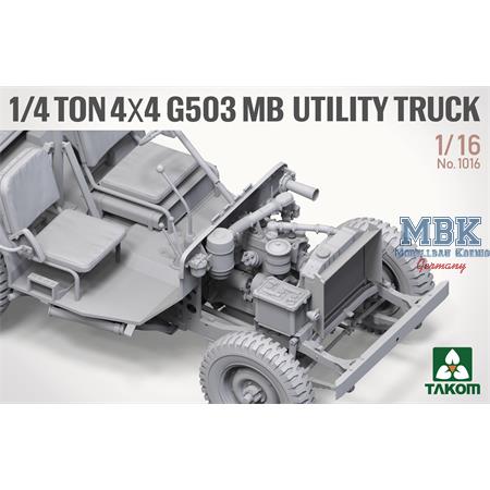 ¼-ton 4×4 truck  1:16