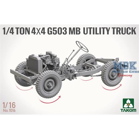 ¼-ton 4×4 truck (1:16)