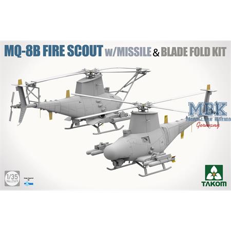 MQ-8B FIRE SCOUT w/missile & blade fold kit