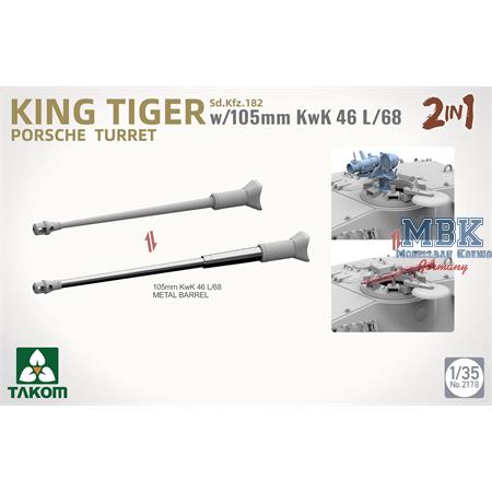 KING TIGER Sd.Kfz. 182 w/105mm KwK 46L/68 2-in-1