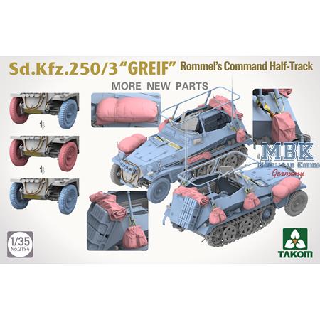 Sd.Kfz. 250 BIG BOX 2 kits & 1:16 Rommel figure