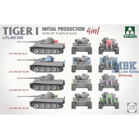 Tiger I Initial Production 4 in 1 s.Pz.Abt. 502
