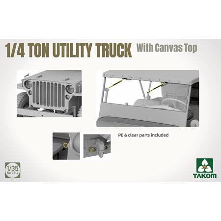 1/4 ton Utility Truck (Jeep) with canvas top