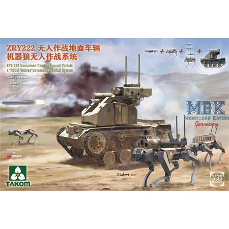 ZRY-222 Unman. Combat Grd. Vehicle &"Robot Wolves"