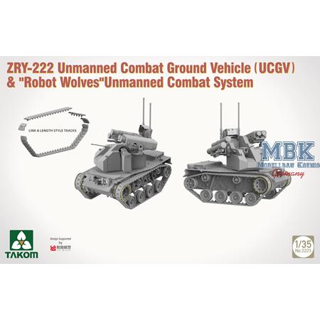 ZRY-222 Unman. Combat Grd. Vehicle &"Robot Wolves"