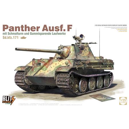 Panther Ausf.F Schmalturm, gummispar. Laufrollen