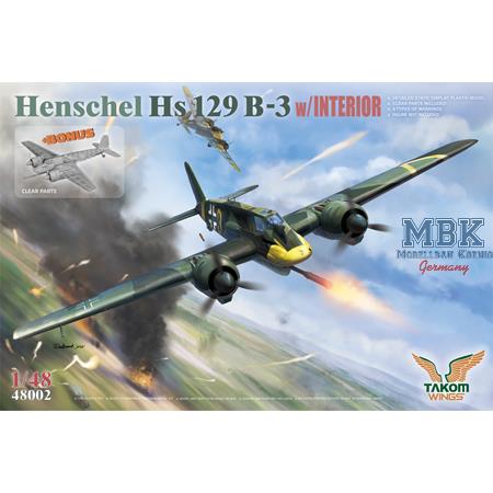 Henschel Hs 129 B-3 with INTERIOR