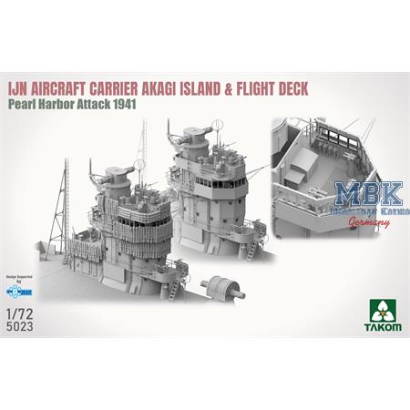 IJN Aircraft Carrier AKAGI island & flight deck