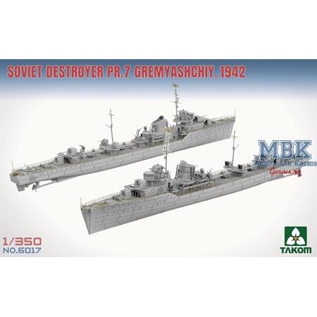 Soviet destroyer PR.7 Gremyashchiy 1942  1:350