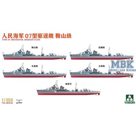 PLA Navy Type 07 Destroyer Anshan  1:350
