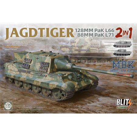 Jagdtiger 128mm PaK L66 / 88mm PaK L71 - 2-in-1