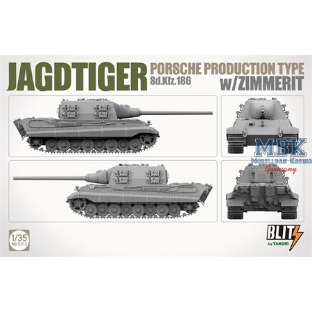 Jagdtiger Porsche Produktion Sd.Kfz.186 w/Zimmerit
