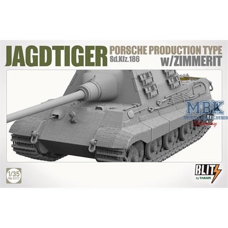 Jagdtiger Porsche Produktion Sd.Kfz.186 w/Zimmerit