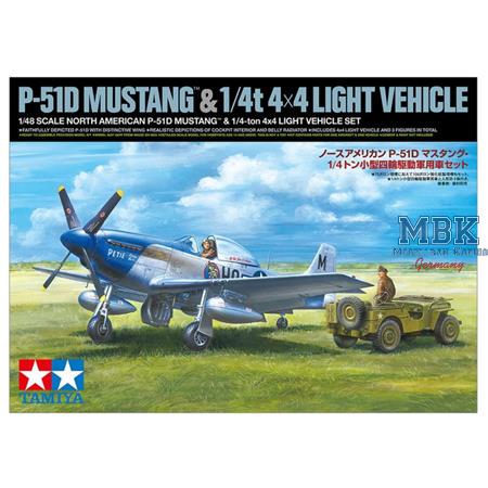 US P-51D Mustang & 4x4 light Vehicle  1/48 - LIMIT