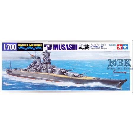 Musashi Japanisches Schlachtschiff - Waterline