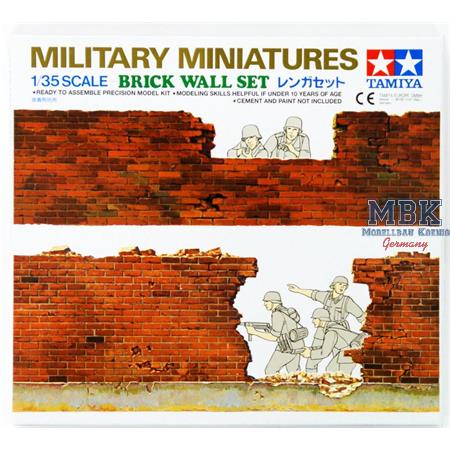 Ziegelsteinmauer / Brick Wall Set