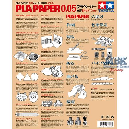 Kst-Platte 0,05mm (4) weiß 250*353