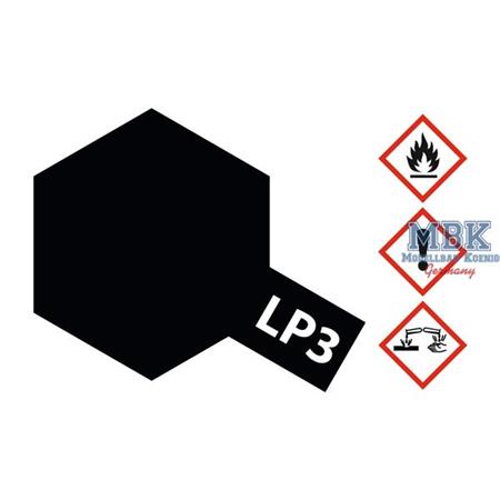 LP-3 Schwarz matt / Black  Lacquer 10ml VE6