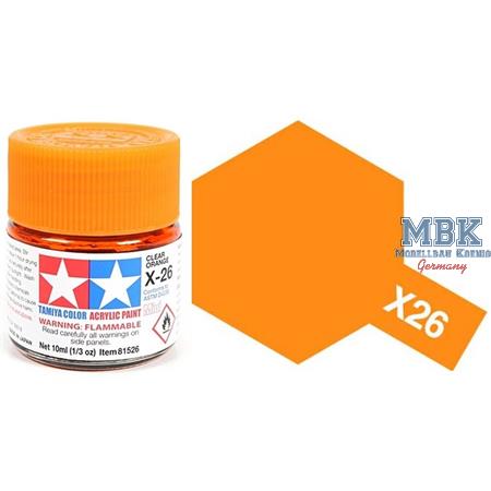 X26 klar orange