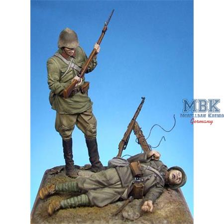 Khalkhin-Gol 1939 Russian Soldier + Dead Japanese