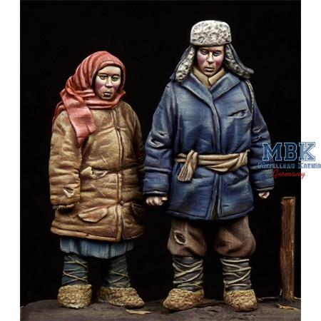 Boy & Girl (eastern Europe) WWII Period
