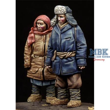 Boy & Girl (eastern Europe) WWII Period