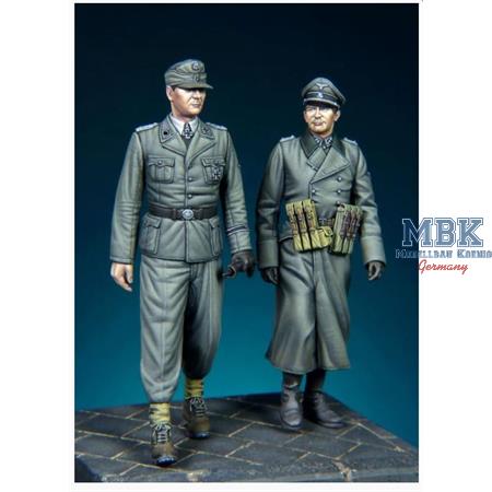 Otto Skorzeny & Waffen SS Officer WWII