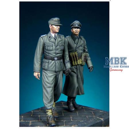 Otto Skorzeny & Waffen SS Officer WWII