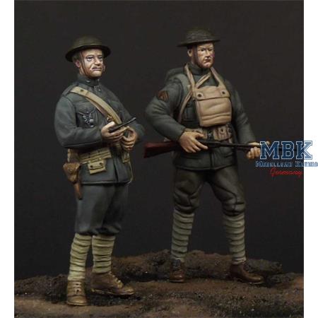 WW1 USMC Officer & Soldier