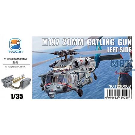 M197 20mm Gatling Gun Left Side for MH-60S