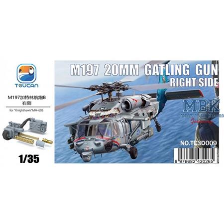 M197 20mm Gatling Gun Right Side for MH-60S