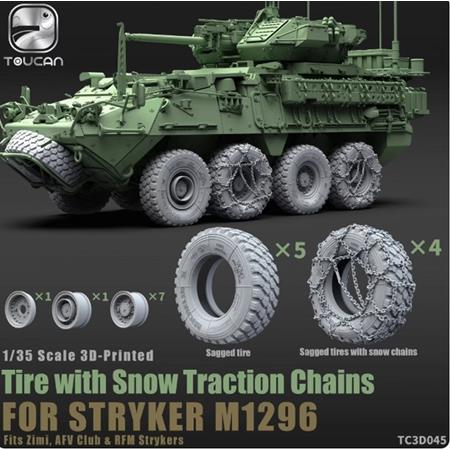 Sagged Tires w/Snow Traction STRYKER M1296 3D-Pr.
