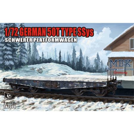 50T Type SSys Schwerer Plattformwagen