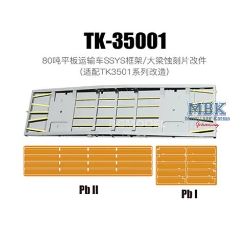 SSYSM 80t heavy-duty flatbed truck frame upgrade