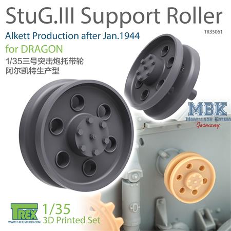 StuG III G support roller Alkett after Jan.44