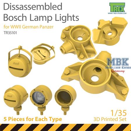 demontierte Bosch Lampen / Headlights disassembled