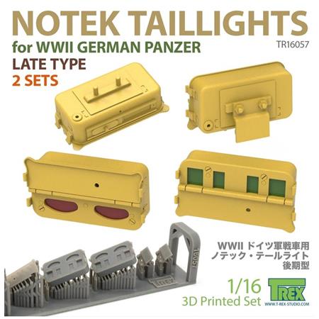 Notek Taillights Late Type for WWII German Panzer