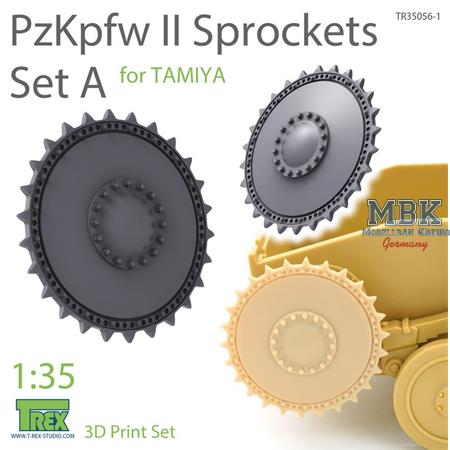 PzKpfw II Sprockets Set A for TAMIYA
