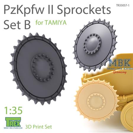 PzKpfw II Sprockets Set B for TAMIYA