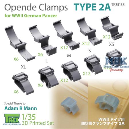 Opened Clamps Type 2A for WWII German Panzer