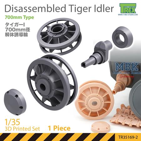 Disassembled TIGER I 700mm Idler