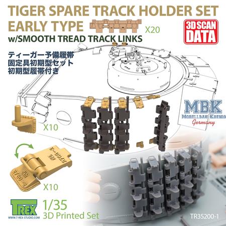 Spare Track Holder w/Track Links Tiger I Early/Mid
